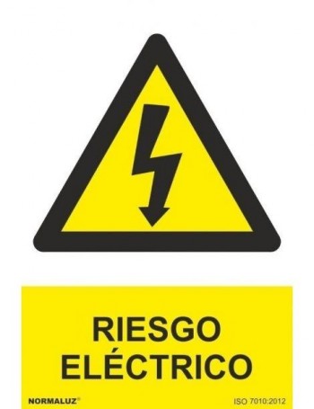 SEÑAL PELIGRO RIESGO ELECTRICO 20X30 RD35607